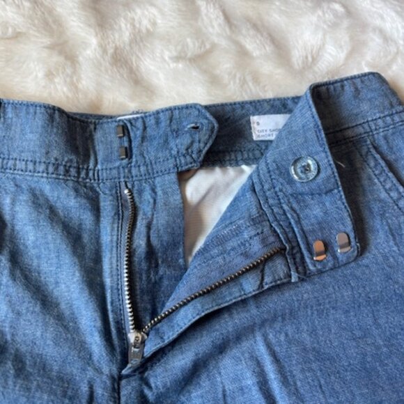 Gap City Shorts Womens Juniors Size 0 Blue Cotton Pockets Casual Walking EUC - Picture 5 of 9